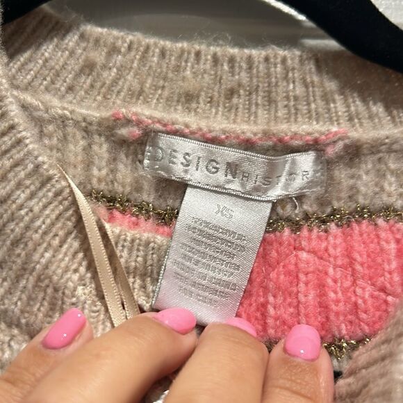 NWT Design History Striped Sequin Cardigan, Size XS - Picture 6 of 11